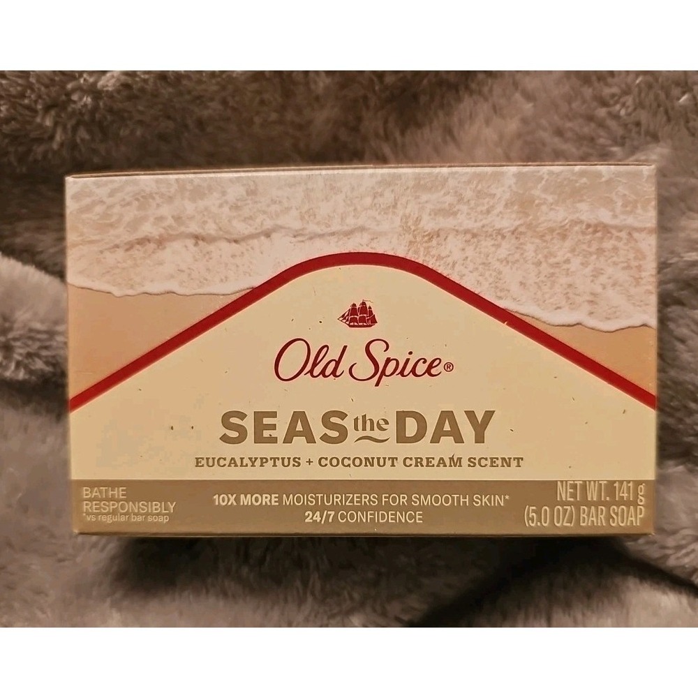 Old Spice Bar Soap Seas The Day 5oz 10x More Moisturizers For Smooth Skin